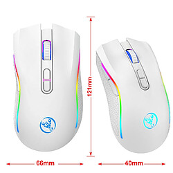 Yonis Souris Sans Fil RGB 4800DPI Rechargeable