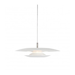 Luminaire Center Suspension ECLIPS en Métal et Blanc mat Diamètre 43 Cm