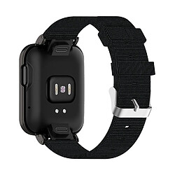 Bracelet en nylon sangle réglable, noir pour votre Xiaomi Redmi Watch/Mi Watch Lite