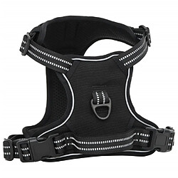 vidaXL Harnais pour chien avec laisse et collier réglables noir S