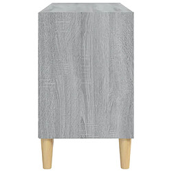 Acheter vidaXL Meuble TV avec pieds en bois massif Sonoma gris 69,5x30x50 cm