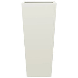 Acheter vidaXL Jardinières 2 pcs blanc 35x35x75 cm acier