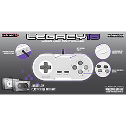 Cstore Manette USB RetroBit Legacy 16 - Grise - Switch, PC, Steam, Raspberry Pi