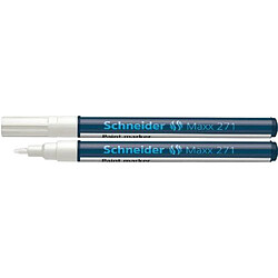 Schneider 271 Marqueur peinture Pointe ronde 1-2 mm Blanc Lot de 10 Import Allemagne