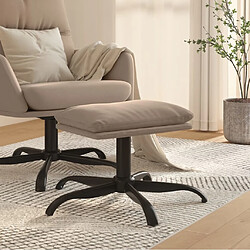 Maison Chic Repose-pied,Tabouret confortable Gris clair 60x60x36 cm Tissu microfibre -MN33364