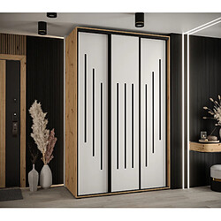 Abiks Meble Armoire DAVOS 8 À Portes Coulissantes 235,2/150/45 3 Portes