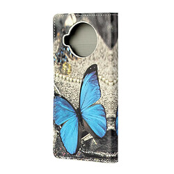 Etui en PU impression de motifs papillon bleu pour votre Xiaomi Mi 10T Lite 5G