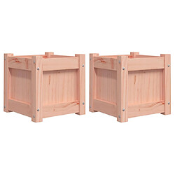 vidaXL Jardinières 2 pcs bois massif douglas