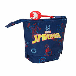 Spiderman Trousse Gobelet Spider-Man Neon Blue marine 8 x 19 x 6 cm pas cher