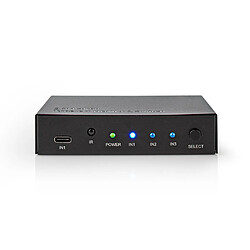 Alpexe Commutateur HDMI™ | 3 Ports - 2 Entrées HDMI™ + 1 Entrée USB-C | 1 Sortie HDMI™ | 4K2K à 60 IPS / HDCP2.2