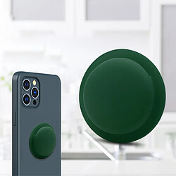 Coque en silicone Coller sur souple vert armé pour votre Apple AirTag 2021