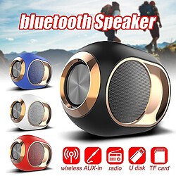 Universal Haut-parleur Bluetooth sans fil Portable Basse stéréo surround son FM Radio TF Carte AUX WI