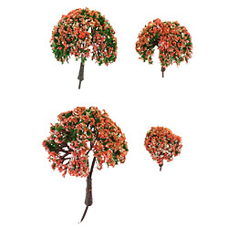 Avis 8pcs Modèles D'arbres à Fleurs échelle 1 / 75-300 HO Pour La Décoration De Paysage De Parc De Jardin