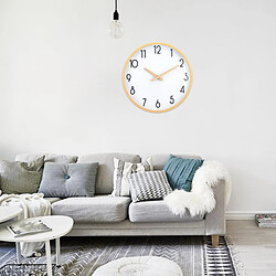 horloge murale quartz silencieux à piles en plastique