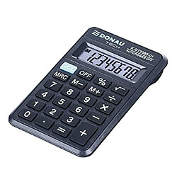 Calculatrice de Poche DONAU Tech/K-DT2085-01 Fonction Racine à 8 Chiffres/ 114x69x18mm/ Couleur: Noir/Calculatrice avec Affichage à 8 Chiffres/Fonctionnement sur Piles/Design Compact