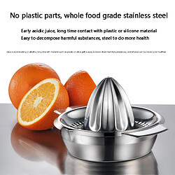 Universal Presse-fruits manuels portables à base de citron et d'orange Accessoires de cuisine en acier inoxydable Outillage Jus de fruits manuels à base d'agrumes Fabricants(Argent) pas cher