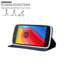 Cadorabo Coque Motorola MOTO C PLUS Etui en Bleu pas cher