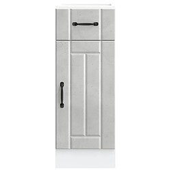 Avis vidaXL Armoire de cuisine Lucca gris béton bois ingénierie