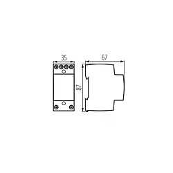 Kanlux Transformateur pour sonnette pour rail TH35 KTF