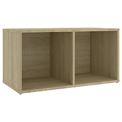 vidaXL Meuble TV chêne sonoma 72x35x36,5 cm bois d’ingénierie