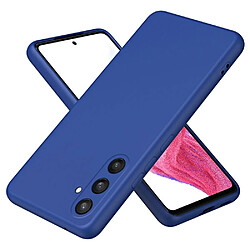 Htdmobiles Coque pour Samsung Galaxy S24 5G - housse etui silicone gel fine + film ecran - BLEU FONCE