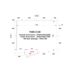 Chambre Froide Positive & Groupe Positif - Hauteur 2200 mm - Combisteel