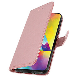 Avizar Housse Samsung Galaxy M20 Étui Portefeuille Support Stand - rose gold