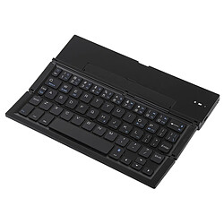 Wewoo Clavier Bluetooth V3.0 pliable ultra-mince, support intégré, prise en charge des systèmes Android / iOS / Windows (noir)