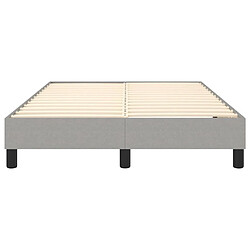 Sommier à lattes,Cadre à lattes de lit pour Adulte Gris clair 120x200 cm Tissu -MN42829 pas cher