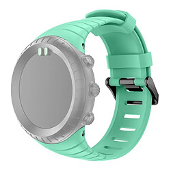 Avis Wewoo Bracelet vert menthe pour Sunnto Core Series Boucles d'oreilles carrées en silicone avec boucle carrée en acier