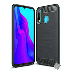 Htdmobiles Coque silicone gel carbone pour Huawei P30 Lite + verre trempe - NOIR