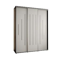 Abiks Meble Armoire Davos 12 À Portes Coulissantes 235,2/190/60 3 Portes