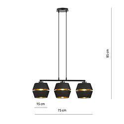 Acheter EPIKASA Suspension Piano, Noir, Acier, 75x85x15 cm