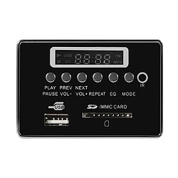 Accessoire Autoradio Bluetooth MP3 FM USB SD AUX Avec Télécommande Noir YONIS