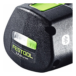 Festool Set de batteries BP 18 Li 3,0 Ergo I 3,0Ah / 3000mAh 18V Li-Ion avec indicateur de charge (2x 577704)