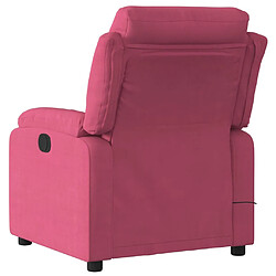 Acheter Maison Chic Fauteuil Relax pour salon, Fauteuil inclinable massage électrique rouge bordeaux velours -GKD63154