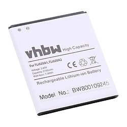 vhbw Li-Ion Batterie 2100mAh (3.8V) pour téléphone portable, smartphone Alcatel One Touch POP S3, POP Star comme TLp020A2.