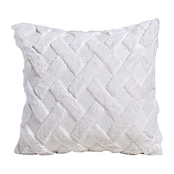 Acheter 2x 18 "housse De Coussin Moderne Canapé Géométrique Housse De Coussin Décor à La Maison Blanc