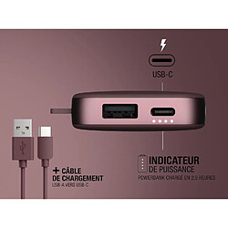 SANAG Powerbank 6000 Mah - Usb-C In & Out - Batterie Externe - Chargement Rapide - 6 Fonctions De Sécurité - Design Compact (Deep Mauve) pas cher