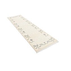 Vidal Tapis de couloir en laine 297x79 beige Darya