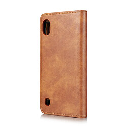 Avis Wewoo Housse Coque Etui en cuir Crazy Horse Texture Flip détachable magnétique avec support et fentes pour cartes et portefeuille Galaxy A10 Marron