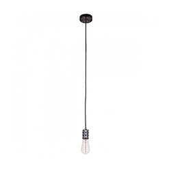 Luminaire Center Douille suspendue moderne Millenia Noir en alu