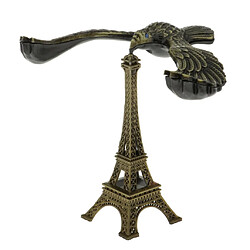 Creative Iron Tower Balance Eagle Statue Cadeau DIY Artisanat Bronze 12cm