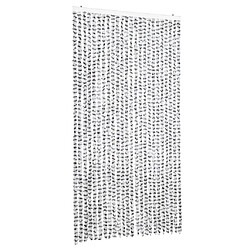 vidaXL Rideau anti-mouches gris clair et gris foncé 100x200cm chenille