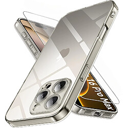 Coque Silicone Transparente + Verre Trempe Pour iPhone 16 Pro Max Little Boutik©