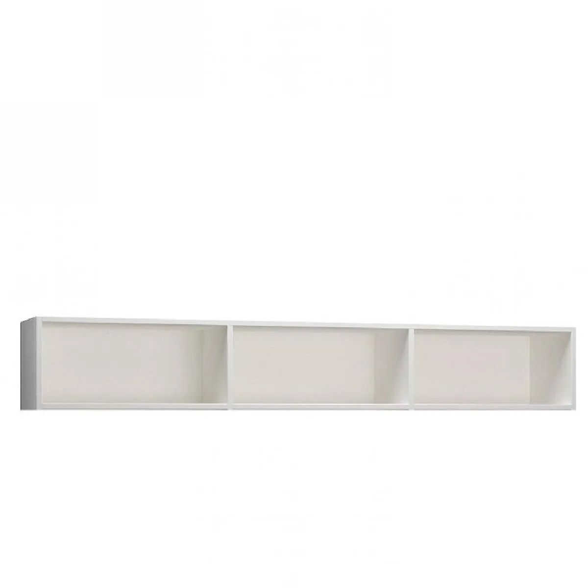 Inside 75 Surmeuble 3 niches de rangements pour lit escamotable horizontal 160 x 200 cm Hauteur 36 cm finition blanc mat