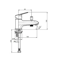 Mitigeur bain douche ADELE Roca A5A0587C00