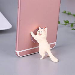 Wewoo Support à smartphone pour chat mignon60 PCS Sucker Design Blanc