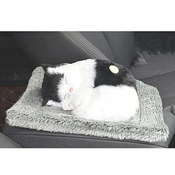 Acheter dormir chaton chat peluche en peluche animal de compagnie jouets à sonnettes décor à la maison noir blanc