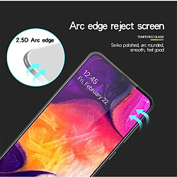 Wewoo Film de verre trempé plein écran 9H 2.5D pour Galaxy A30 (Noir)